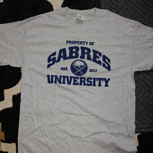 NHL Property of Sabres University T-Shirt Buffalo Vintage 2012 - Picture 1 of 1